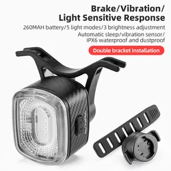 Smart LED Bicycle Brake & Taillight with Automatic Stop and IPx6 Waterproof Rating (Q4 smart)