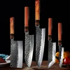 Forged 90Cr18MoV Steel Kiritsuke Knife Chef Knives Set Octagonal Handle Fish Fillet Santoku Slicing Knife for Salmon Sushi 1