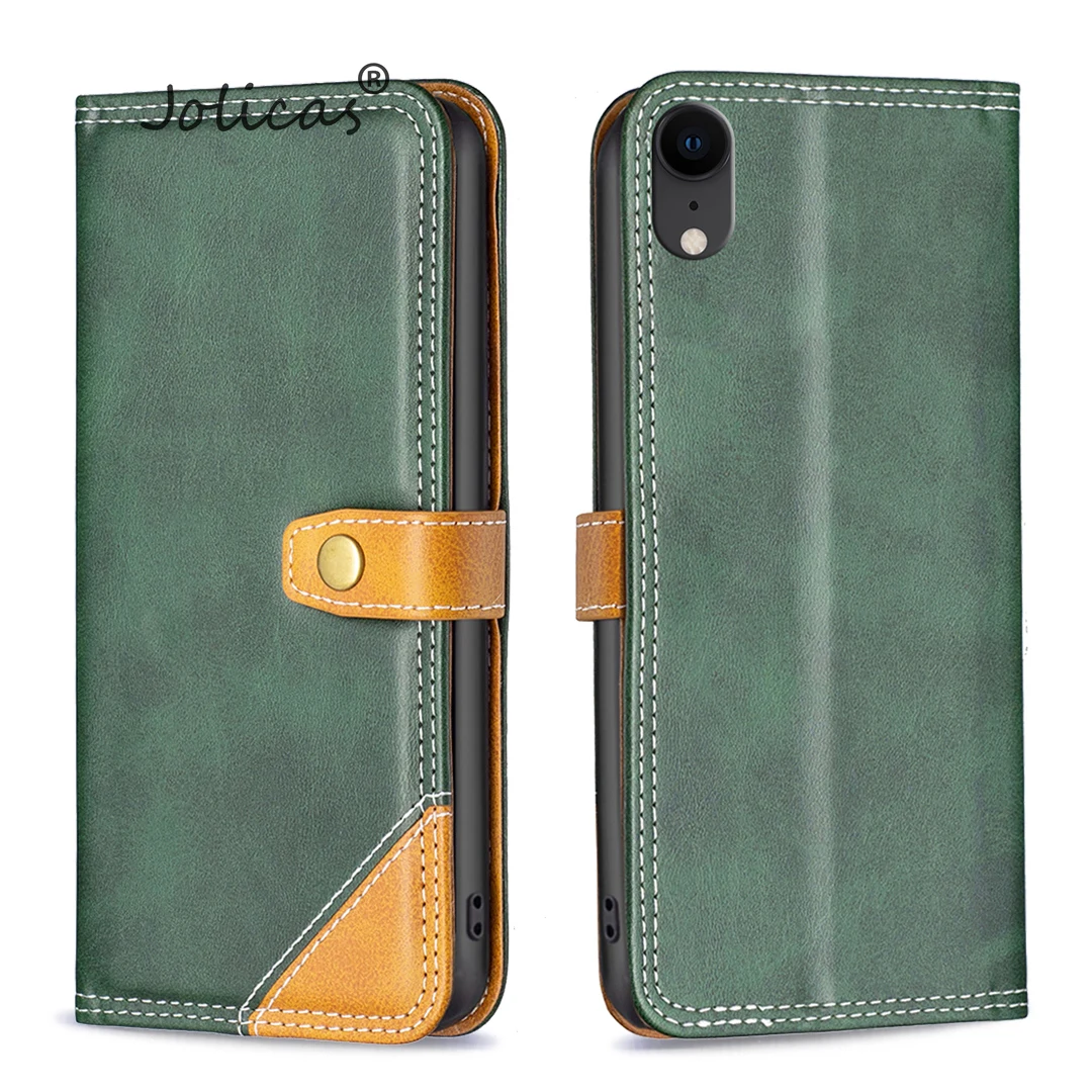 Black Wallet Phone Pouch For Cellular Apple Iphone Xr Mobile Jewelled Hoesje Sfor Apple Iphone Coque X Xs Max Phone Cases Covers