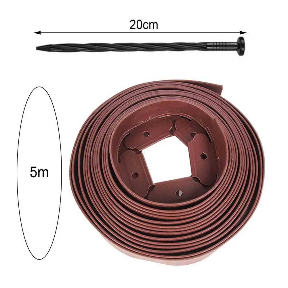 1 Set Lawn Fence No Dig Garden Decoration L-shaped Grass Stone Barrier Landscape Edging Lawn Border Courtyard Supply