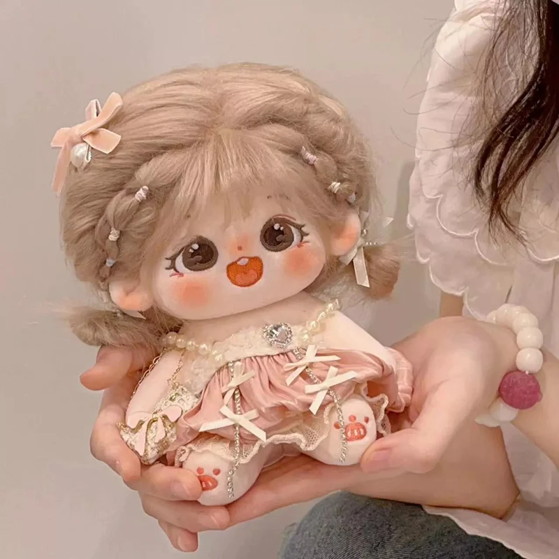 thumbnail image 1 of Muñeca IDol Kawaii de 20cm, muñeco de estrella de peluche de Anime, figura de personalización, juguetes de algodón para bebés, regalos de colección para niños, 1 of 5