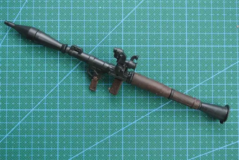 1:6 RPG Anti Tank Rocket Launchers Gun Model Coated Plastic Military Model Accessories For 12" Action Figure Display Collection 2
