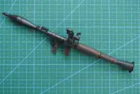 1:6 RPG Anti Tank Rocket Launchers Gun Model Coated Plastic Military Model Accessories For 12" Action Figure Display Collection 2