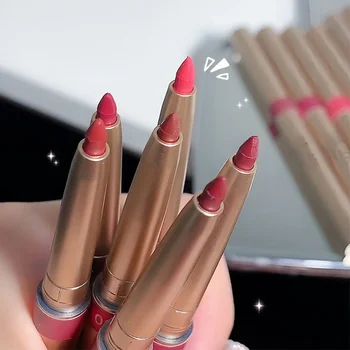 Matita per labbra automatica impermeabile, lunga durata, applicazione liscia, matita per labbra meccanica, trucco per donne