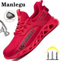 Steel Toe Safety Shoes for Men Women Lightweight Work Sneakers Puncture Proof Work Shoes Unisex Coustruction Safety Work Boots 1