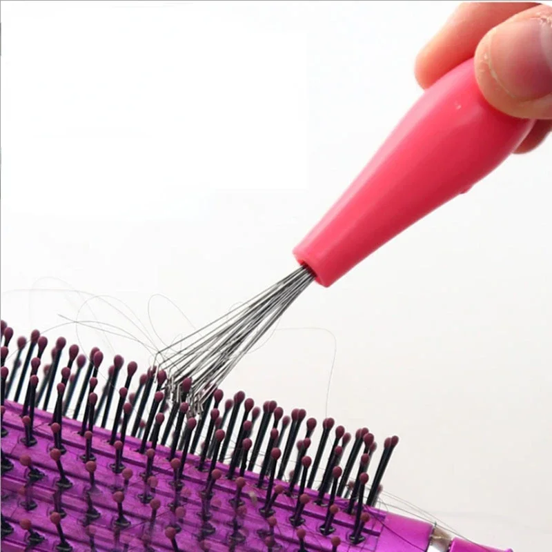 

1pcs Mini Hair Brush Combs Cleaner Embedded Tool Plastic Cleaning Remover Handle Tangle Hair Brush Hair Care Salon Styling Tools