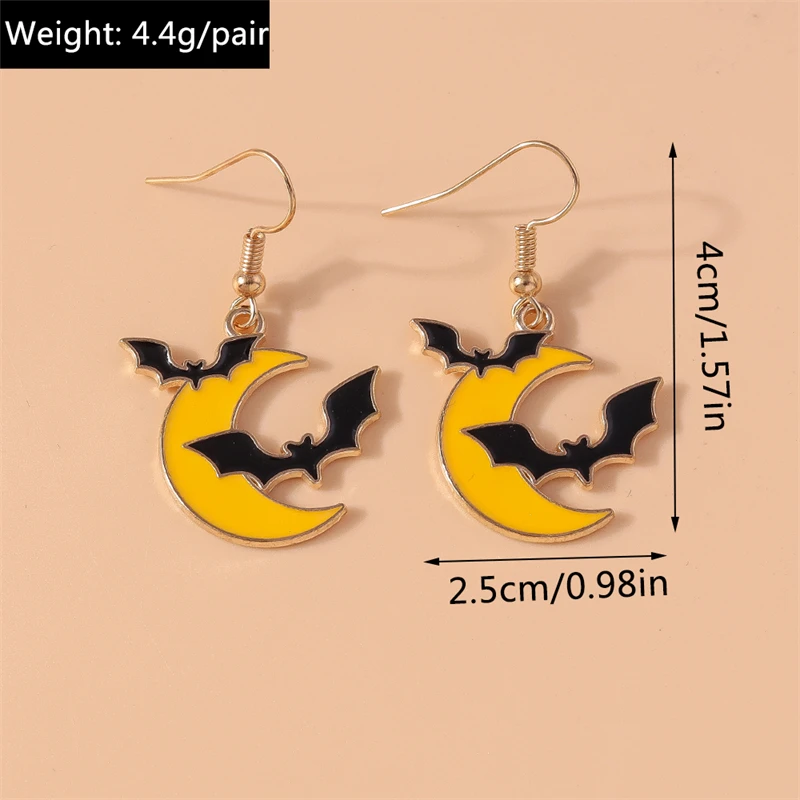 Mode Weihnachtsbaum Weihnachtsmann Tropfen Ohrringe für Frauen Halloween Kürbis Geist Baumeln Ohrringe Mädchen Festival Schmuck Geschenke – Detail 25