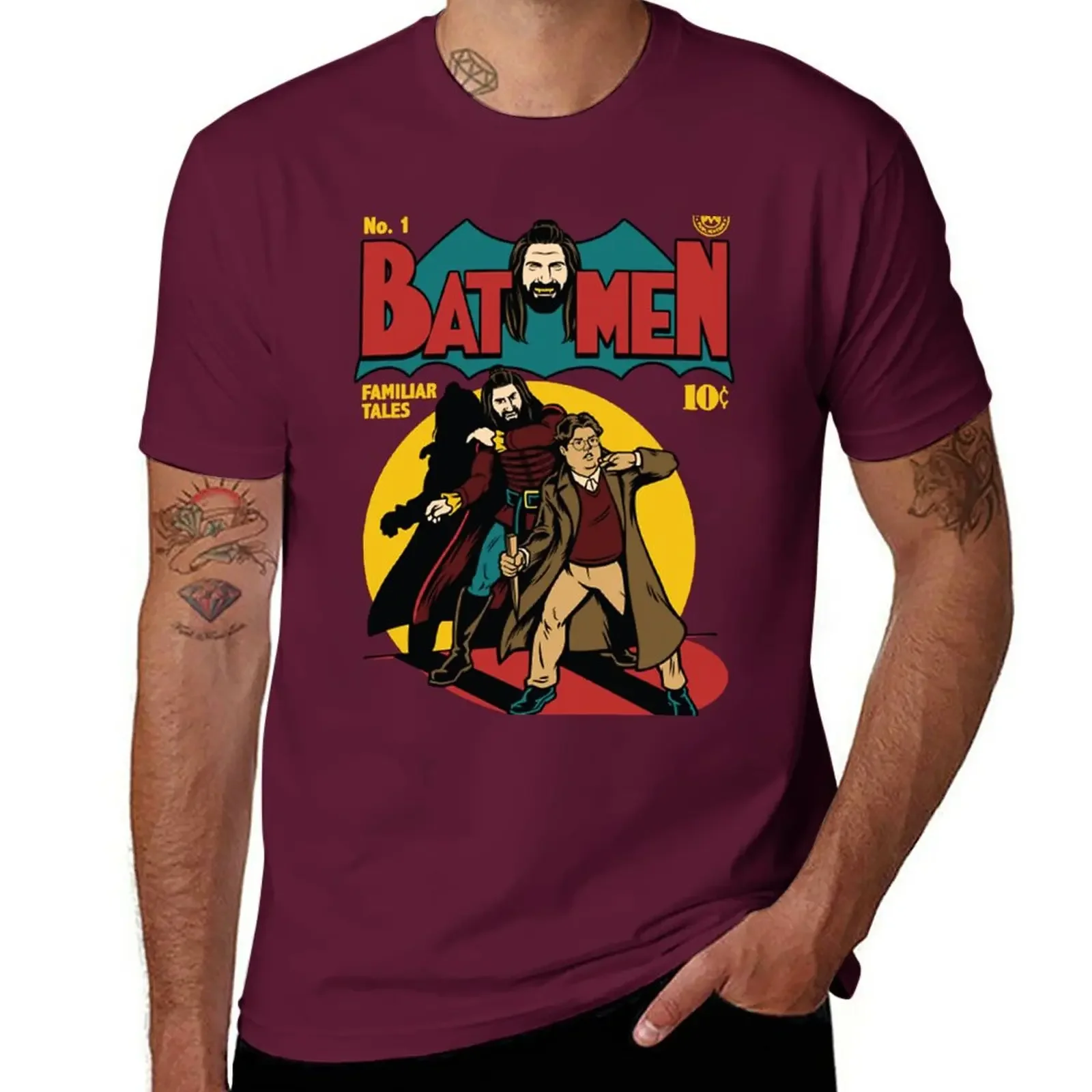 

Comic T-Shirt summer clothes customs tees oversized t shirt men