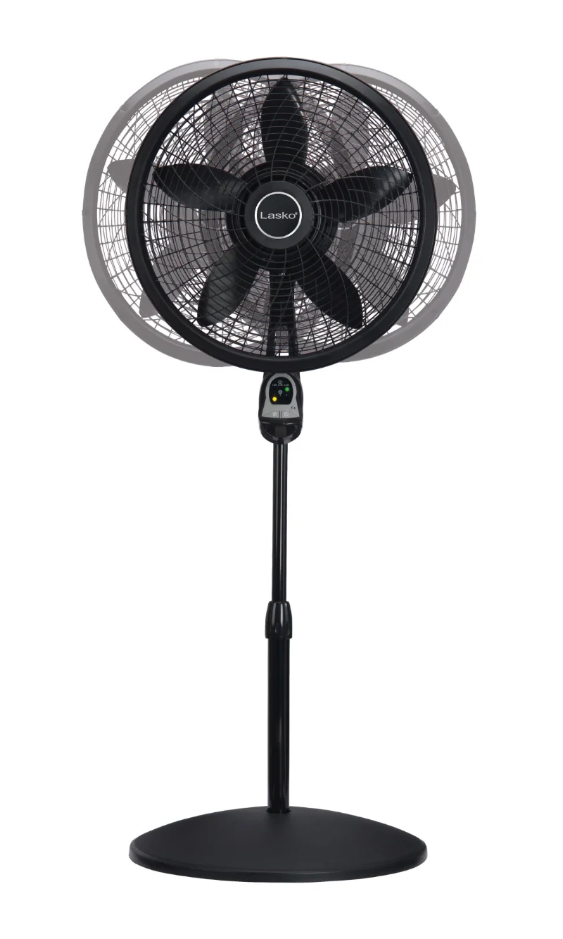 Lasko 18 3-Speed Oscillating Cyclone Pedestal Fan with Remote and Timer,  1843, Black _ - AliExpress Mobile