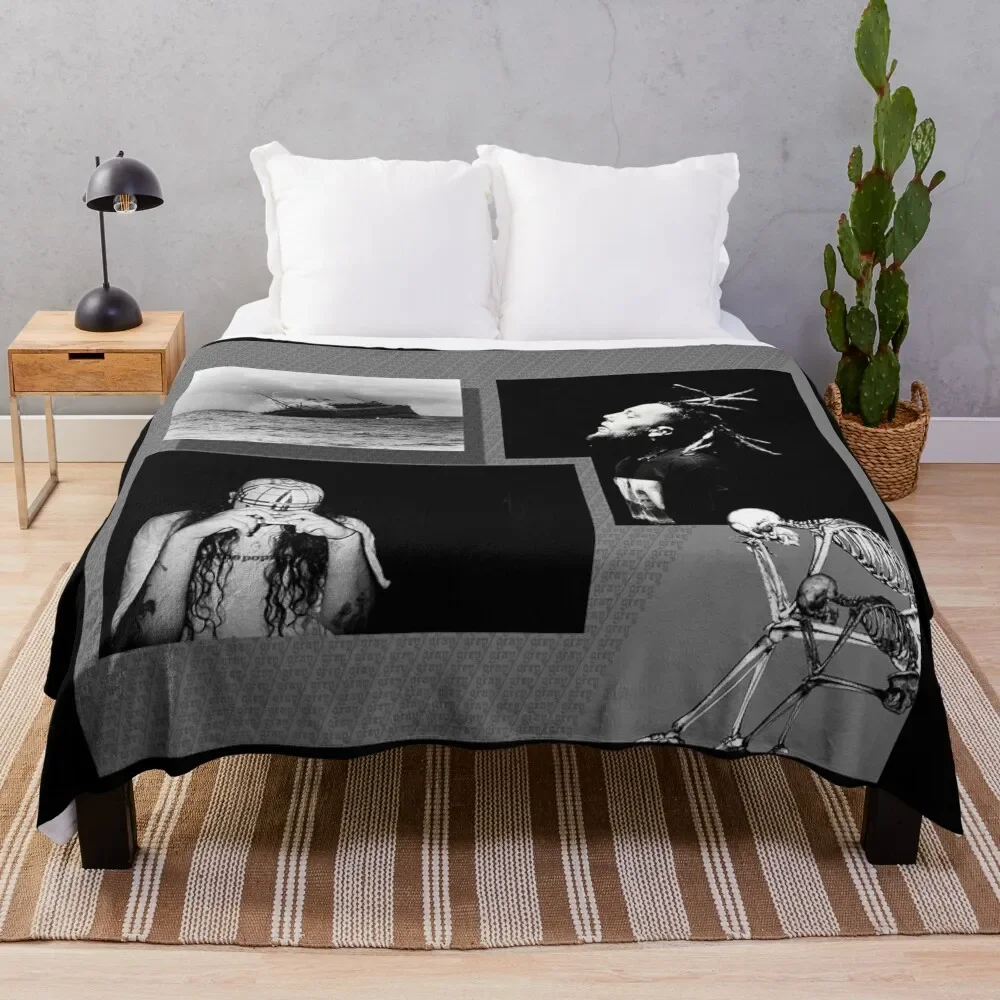 

Eternal grey Throw Blanket Beach Quilt Soft Blankets