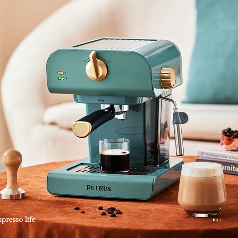 Petrus Coffee Machine Macchina Per Caffè Espresso Per Uso Domestico Pompa Semiautomatica Da 20Bar Montalatte Pe3320 Espresso Portatile