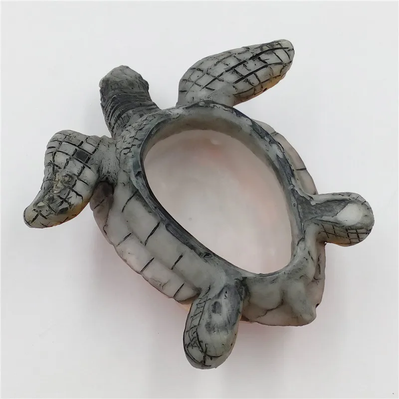 Aquarium Ornament Polyresin Turtle Tortoise Artificial Decoration Supply 1pcs