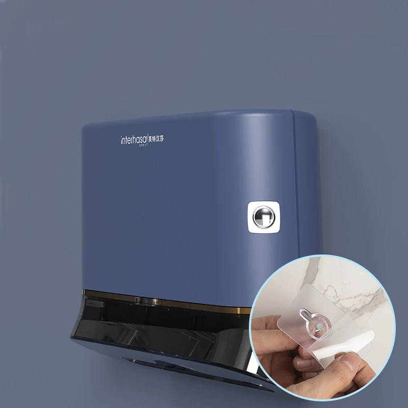 Toilet paper dispenser Paper Towel Holder Tissue Dispenser Wall Mounted Paper Box Punch Free Commercial Toilet Holder for Bathroom