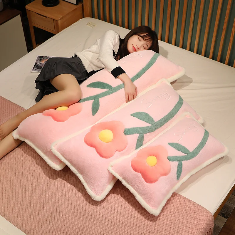 1pc Ins Giant 60/90/120cm Long Plush Flower Soft Plant Pillow Stuffed