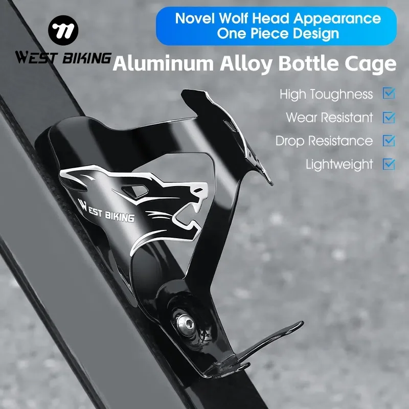 WEST BIKING Bicycle Water Bottle Holder MTB Road Bike Aluminum Alloy Bottle Mount Cycling Cup Stand Bracket Bicycle Accessories
