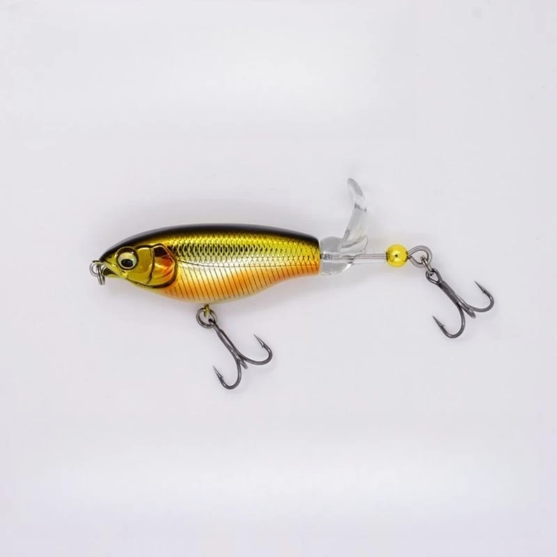 1/5pcs Floating Whopper Plopper 6/11g Hard Bait with Propeller Spinner  Wobble Micro Tractor Fishing Lure Shad Pesca HeyLure