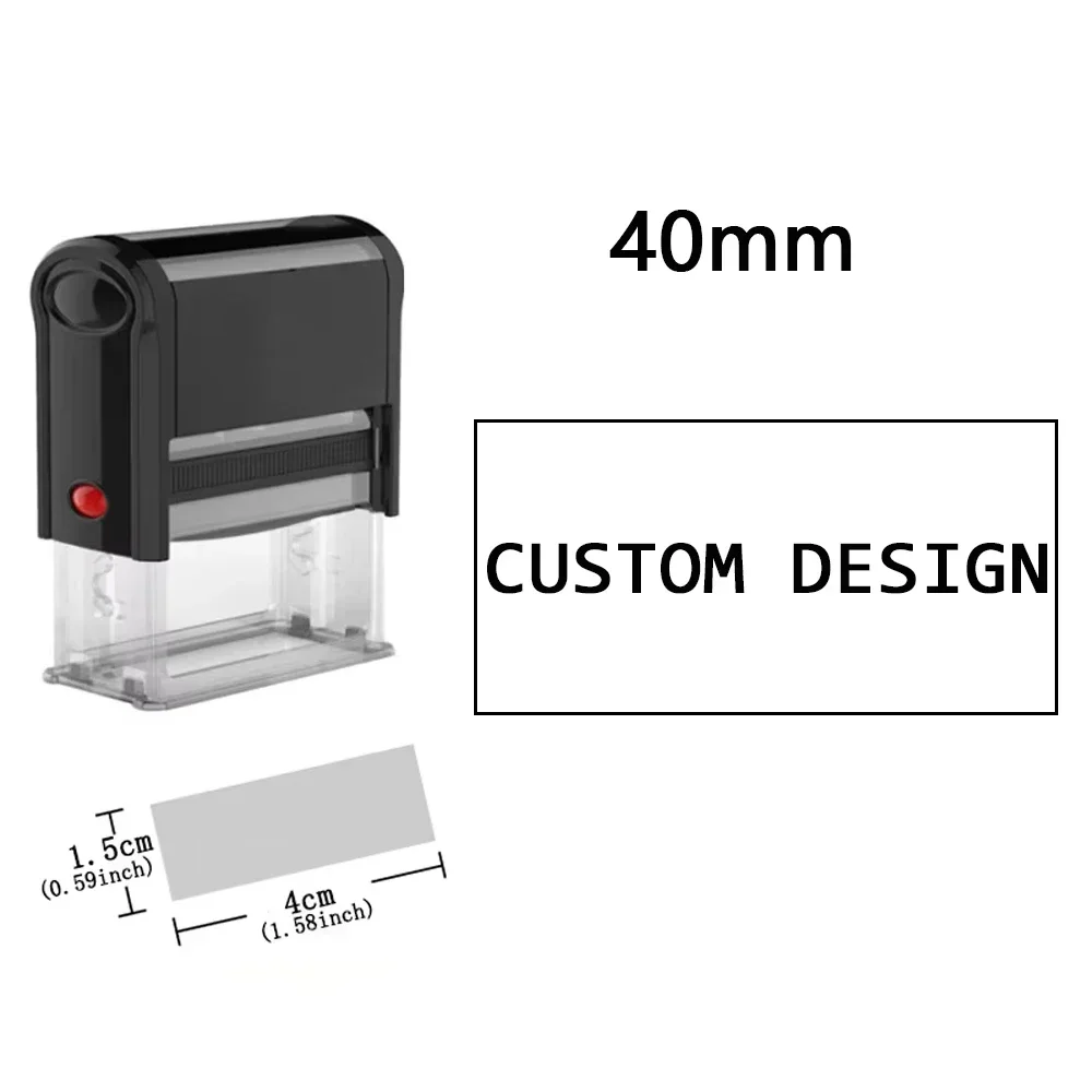 Custom Self-Inking Stamp DIY Rubber Stamp Kit Custom LOGO Personalized Self Inking Business Address Name Number Letter Printing
