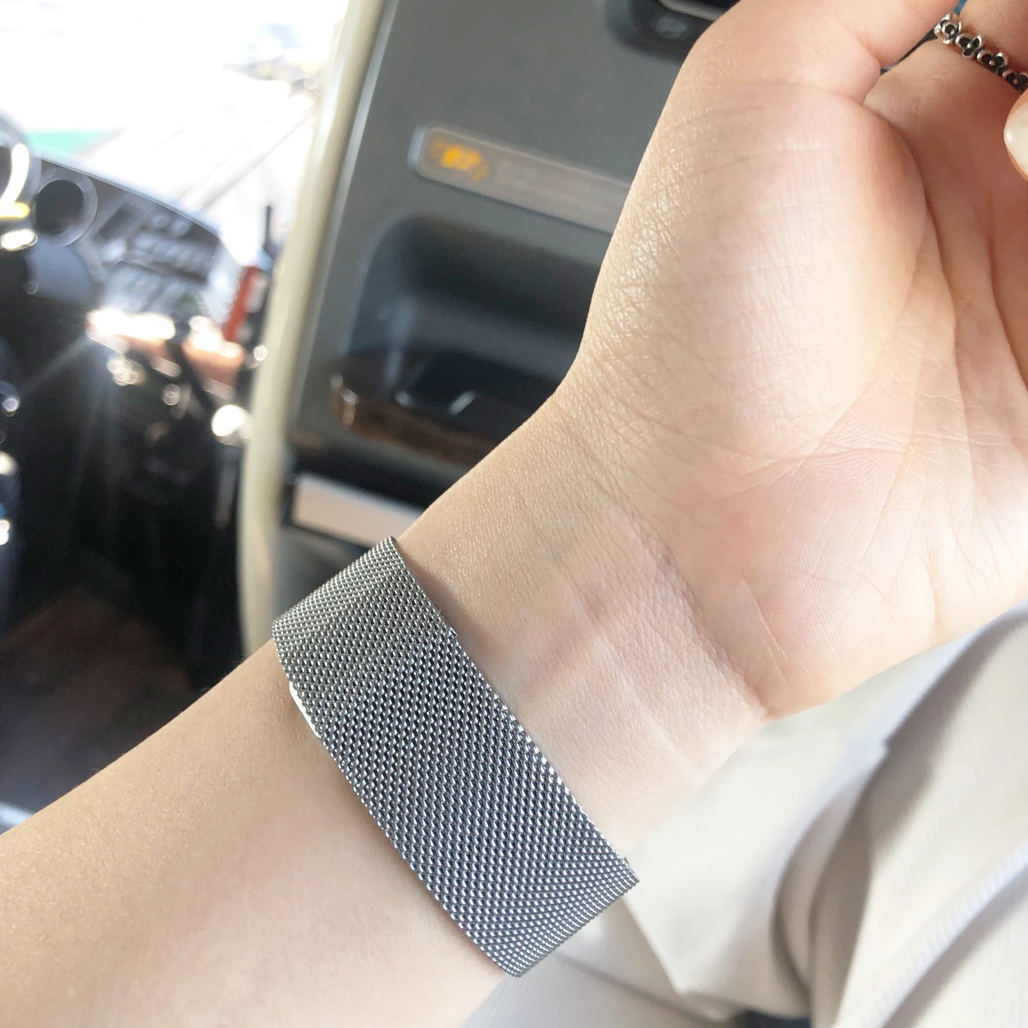 Magnetic Milanese Metal Watch Strap Wristband