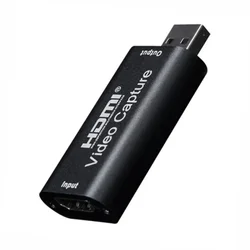 Enhanced HDMI Video Capture Card for High-Definition Recording & Live Streaming (USB 2.0 Black)