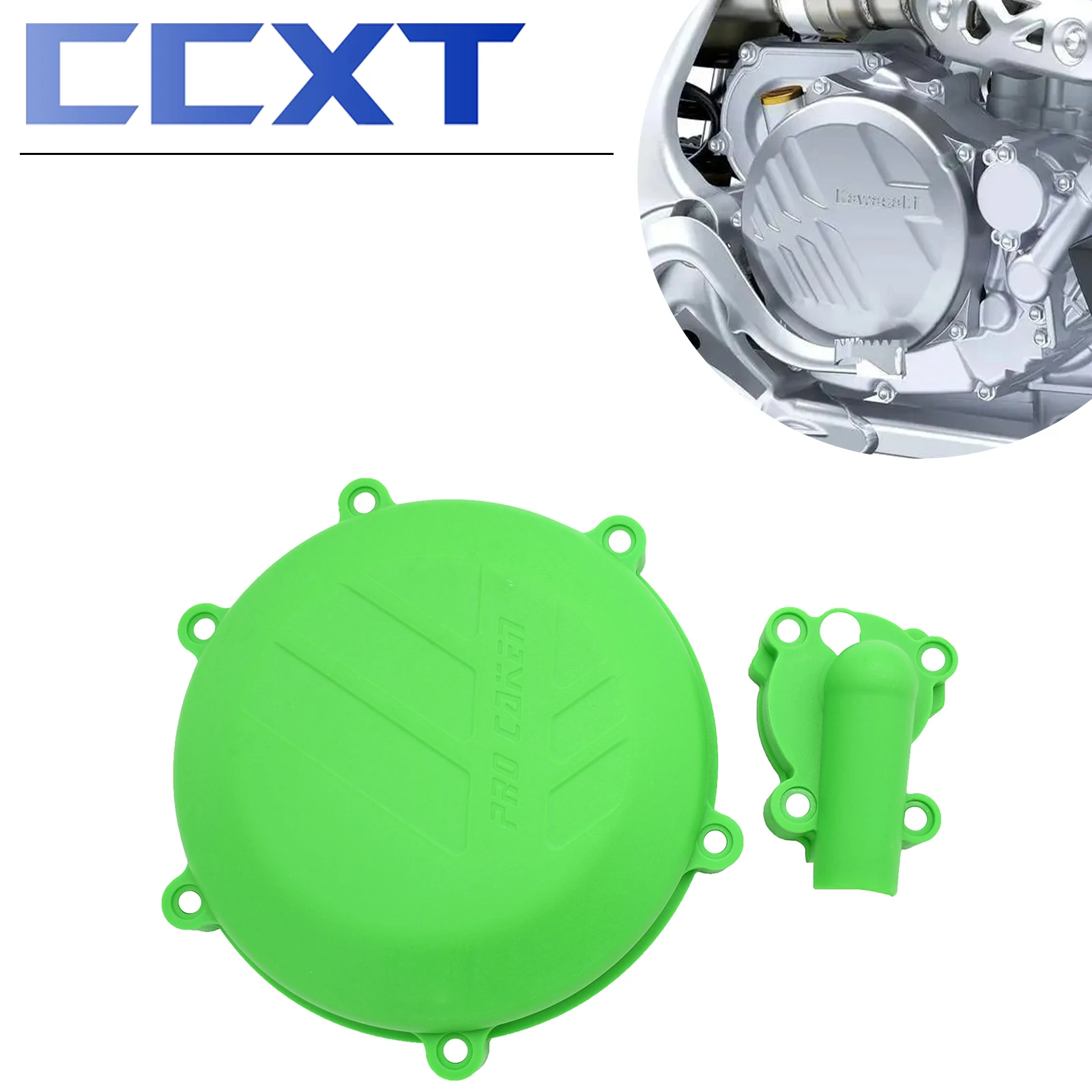 

Motorcycle Plastic Protector Clutch Guard Water Pump Cover For Kawasaki KX450F KX 450F 2016 2017 2018 Dirt Bike Universal Parts