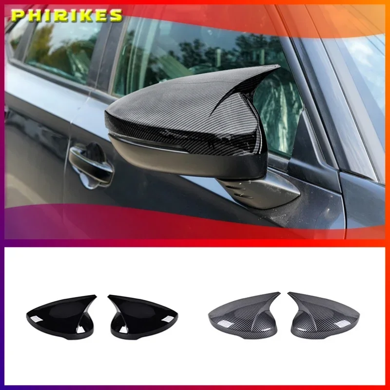 

2 Pieces ABS Plastic Bat Wing Mirror Covers Caps Rearview Mirror Case Cover Gloss Black For Honda Civic 11th 2022