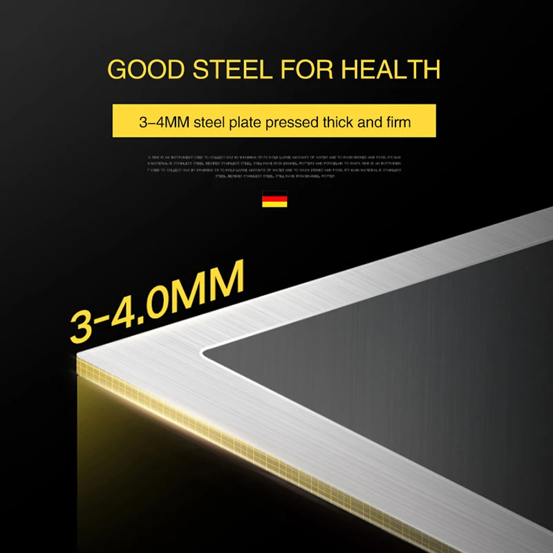 Black Kitchen Sink Nanometer Antibacterial 304 Stainless Steel Manual Single Bar Counter Kitchen Sink