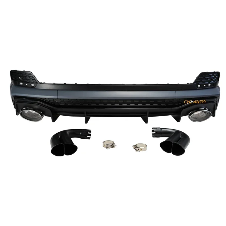 Car Parts Q3 To RSQ3 Rear Bumper Diffuser Assembly With Tail Pipes For ...