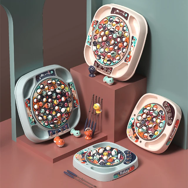 2022 Kids Toy Play House Simulation Baby Fishing Toy Children's Electric Rotating Music Light Parent-child Interaction for Gift 2