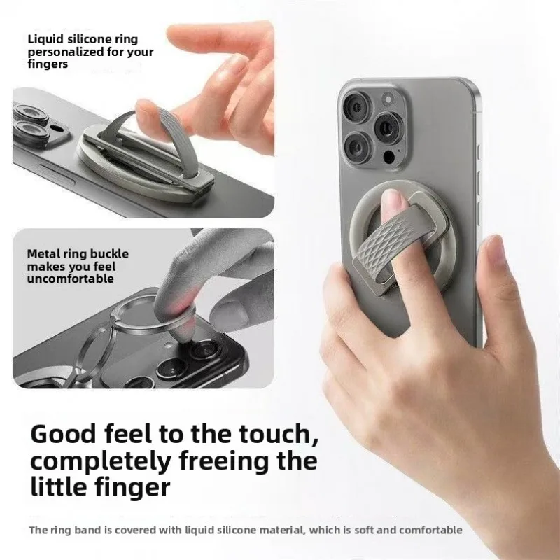 Magnetic Liquid Silicone Phone Ring & Rotatable Desktop Holder