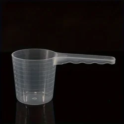 Transparent Pet Feeding Measuring Spoon with Scale - 50g/100ml Capacity - 100ml (Clear)