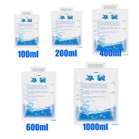 100/200/400/600/1000ML Ice Pack Gel Dry Cooler Bag Reusable Thickened Water Injection Icing Bag Cold Compress Refrigerate 1