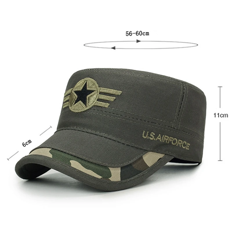 Fashion Camouflage Solid Color Cap Men Women Flat Top Cap Hat Snapback Baseball Caps Outdoor Sun Hats