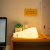 Rechargeable Lying Flat Duck Decorative Light Silicone Patting Lamp For Home Room Desktop Decorative Light Cartoon Child Gift 3