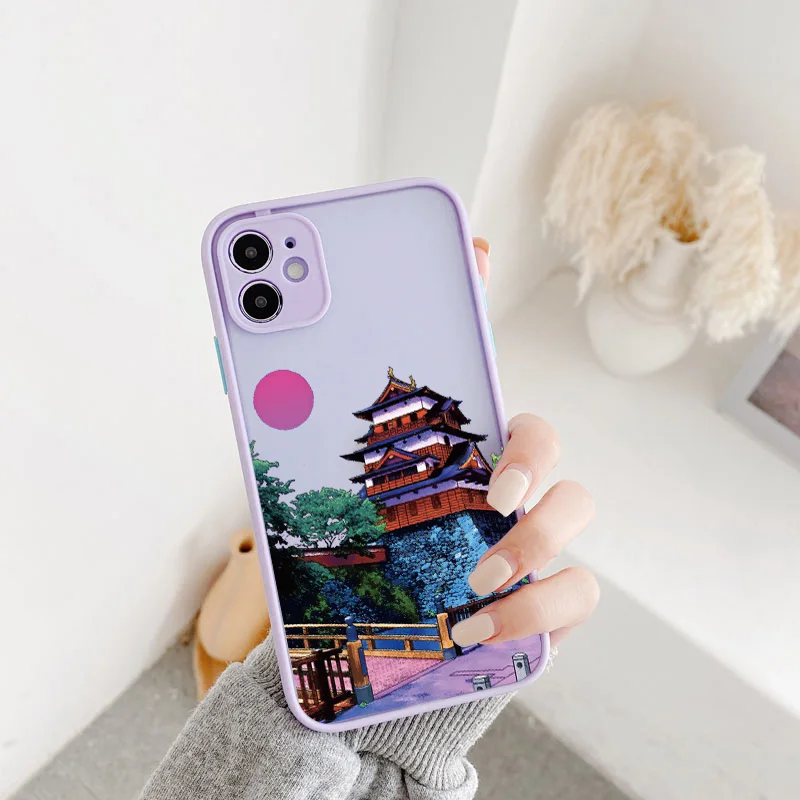 Japanese Anime Painted House Scenery Matte Phone Case