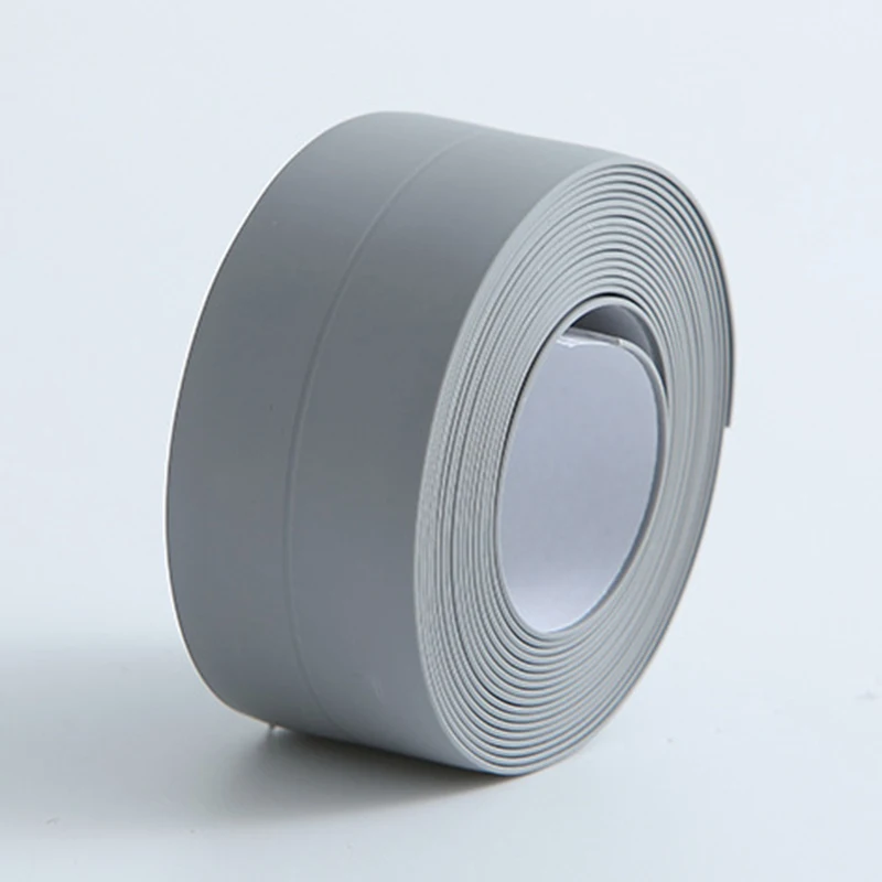 2021 New Bathroom Kitchen Shower Sink Bath Sealing Strip Tape Caulk Strip Self Adhesive Waterproof Wall Sticker Sink Edge Tape