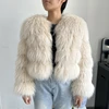 BEIZIRU Real Raccoon Fur Coat Women Winter Long Sleeve Natural Luxury Jackets  Thick  Top 3
