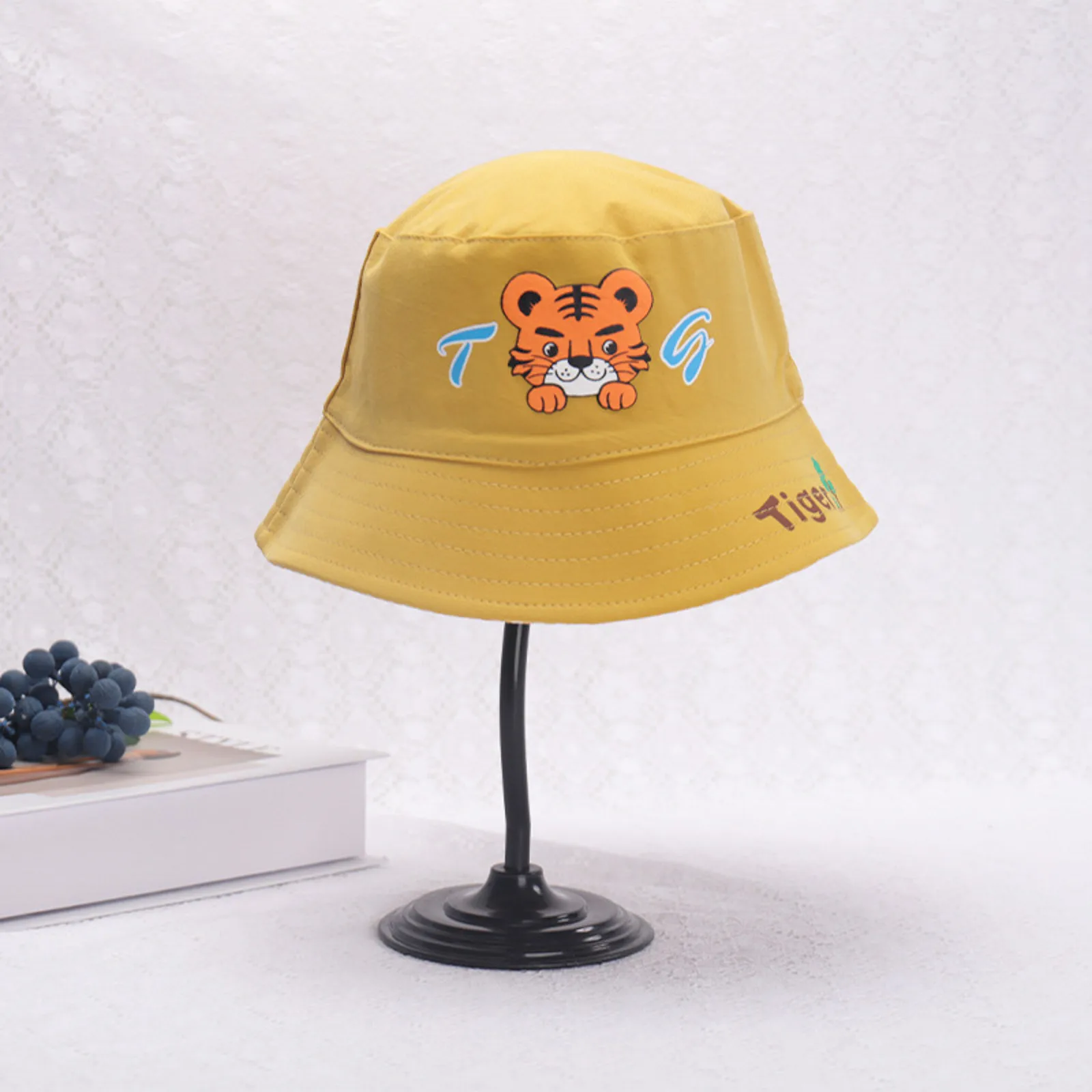Kids Cap Children Hat Girls Boys Spring Outdoor Shade Cartoon Animals Sunscreen Hat Fisherman панама детская