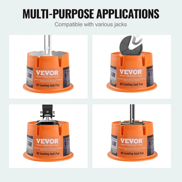 VEVOR 2000 lbs Trailer Jack Block - 2-Pack 2