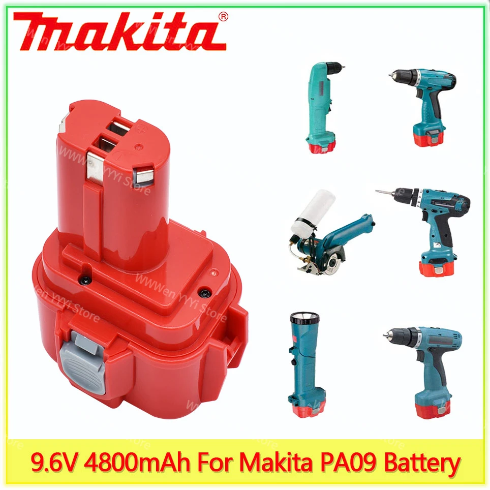 

9.6V Makita 4800mAh/6800mAh/9800mAh Ni MH electric tool battery Makita PA09 9120 9122 9133 9134 9135 9135A 6222D 6260D PA09 L70