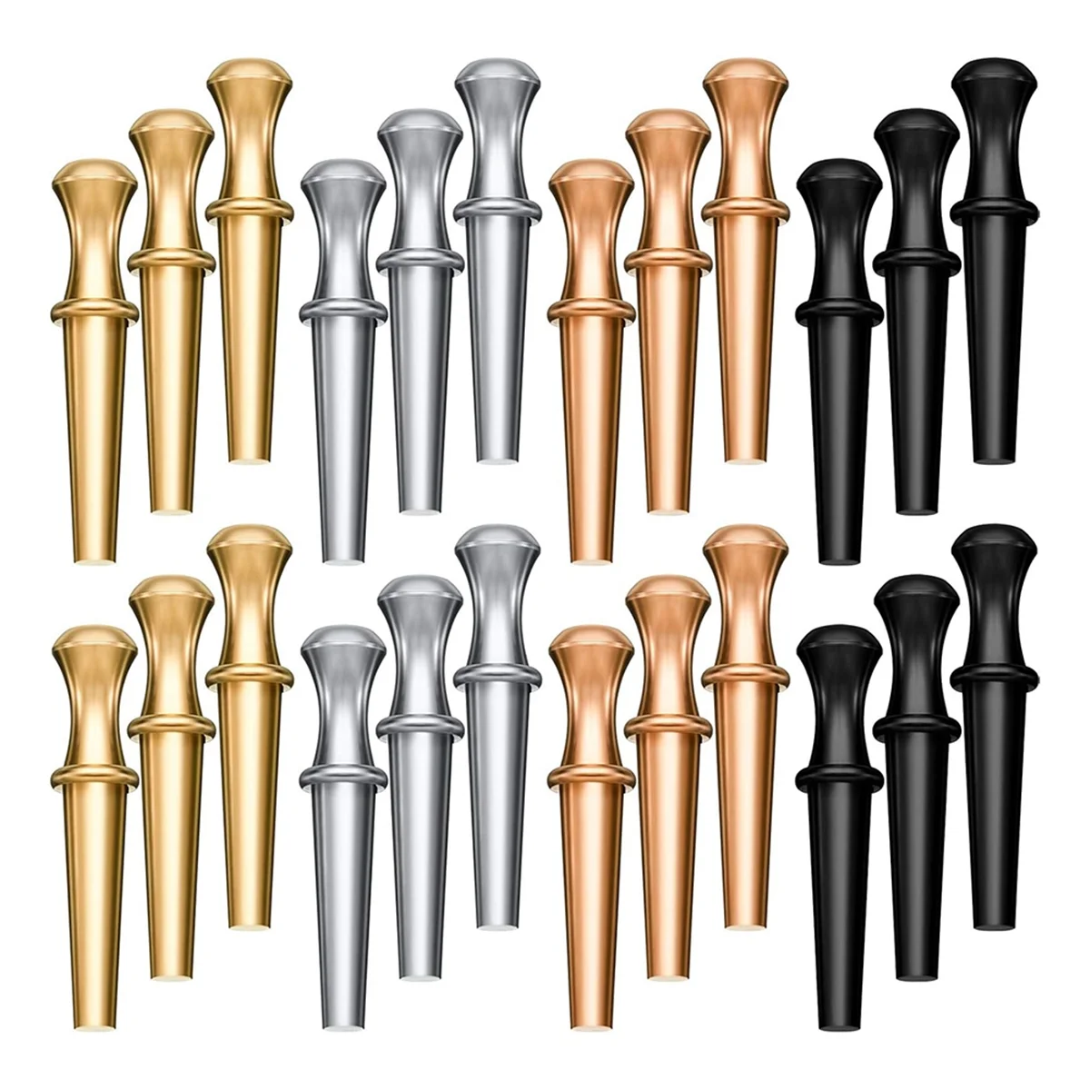BAAU 48 Pcs Metal Cribbage Pegs Cribbage Board Pegs for 1/8 Holes Toy Game Accessories for Traditional Board Game