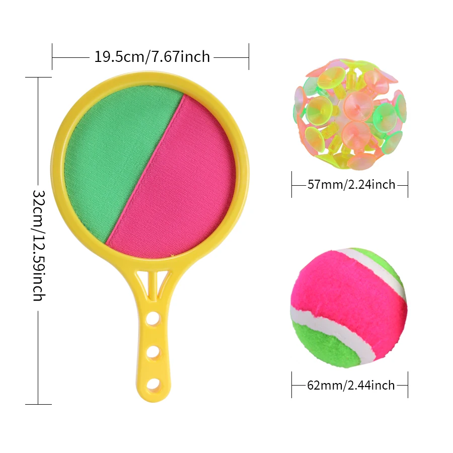 Tennis Racket Set 2 rackets + 2 suction cups sticky balls racket balls outdoor sports with square storage bag