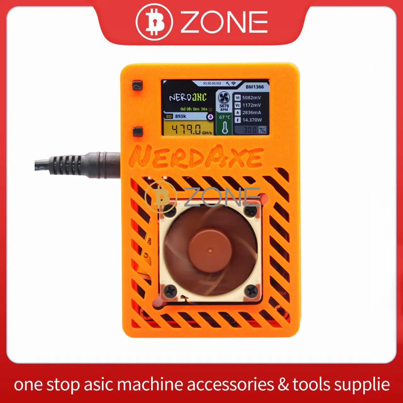 NERDAXE ULTRA, Bitcoin Miner 500G S 12W BM1366 Asic Chip Open Source Miner • Community Fork of Bitaxe