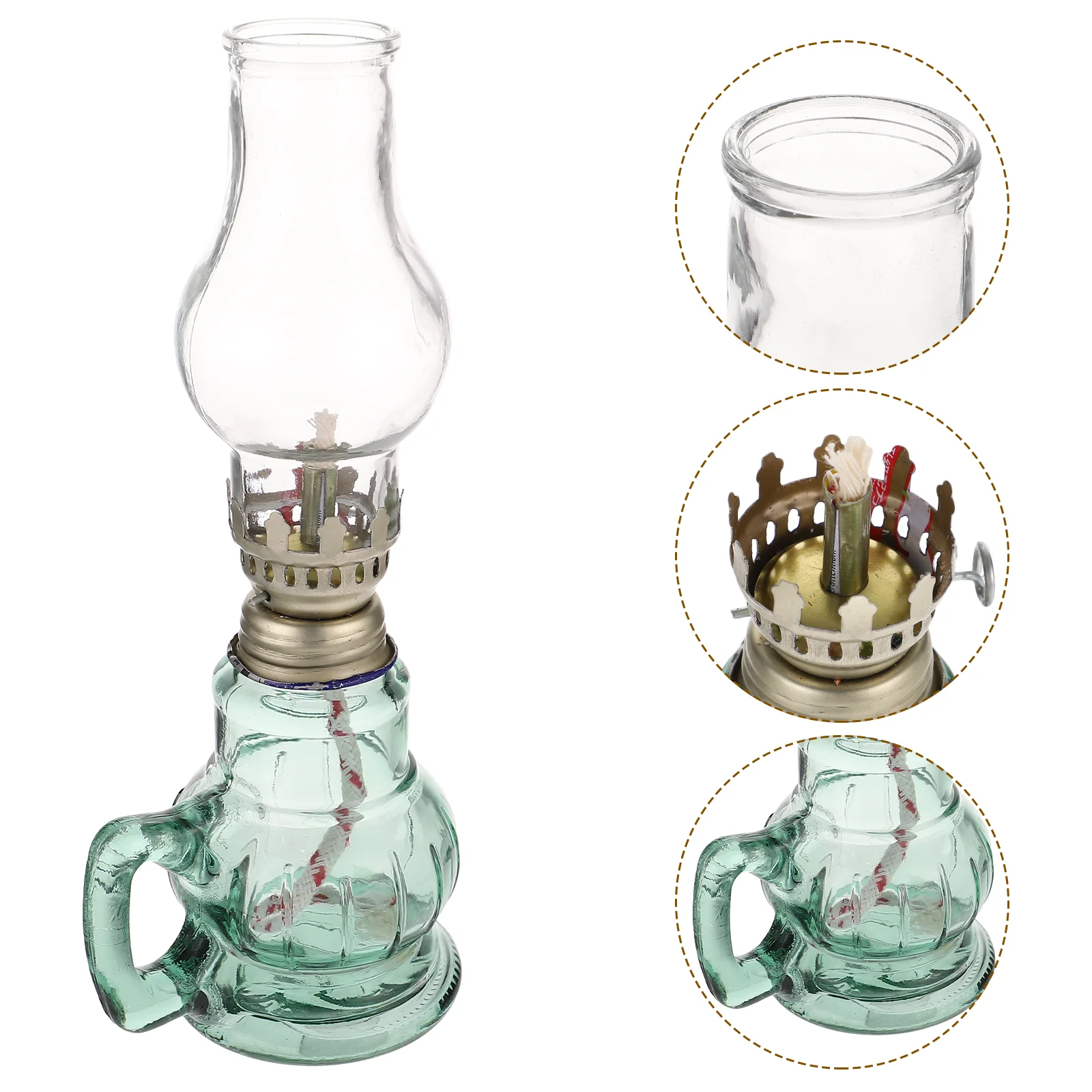 

Home Decor Vintage Kerosene Oil Light Glass Retro Desktop Kerosene Oil Lamp