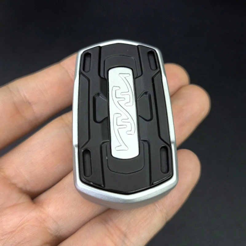 EDC Metal Unlimited Pushing Card Fidget Spinner Decompression Rotate Haptic Push Slider Anxiety Stress Relief Fingertip Gyro Toy