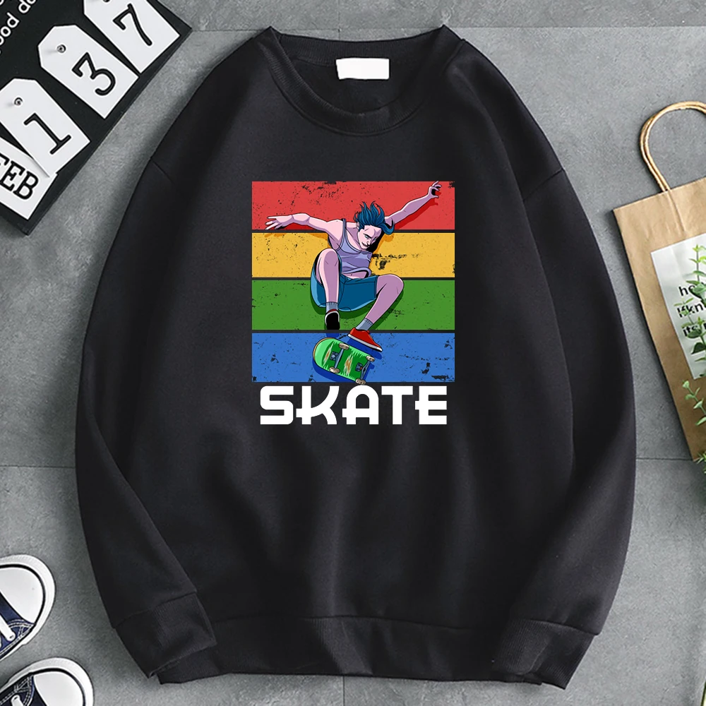 

Hoodies Sk8 The Infinity Vintage Hip Hop Anime Men'S Pullover Casual Harajuku Men Hoody Comfortable Vintage Warm Sweatshirt