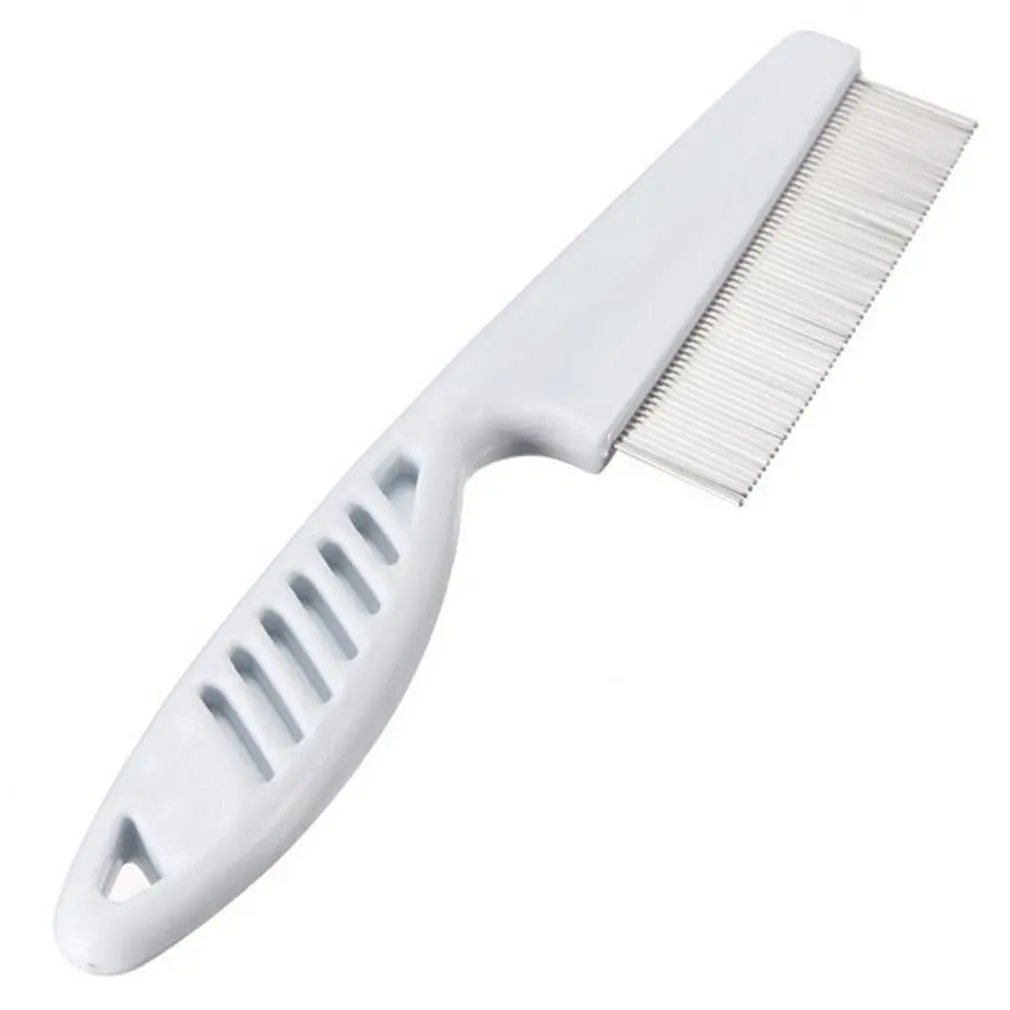 

High Comfort Head Lice Comb Metal Nit Head Hair Lice Comb Fine Toothed Flea Flee with Handle For Kids Pet Tool