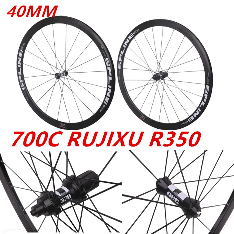 

700C R350 HUB Frame Height 40/50MM Brand New Road Wheel Pack V/C Lap Brake Straight Pull Bike Wheelset