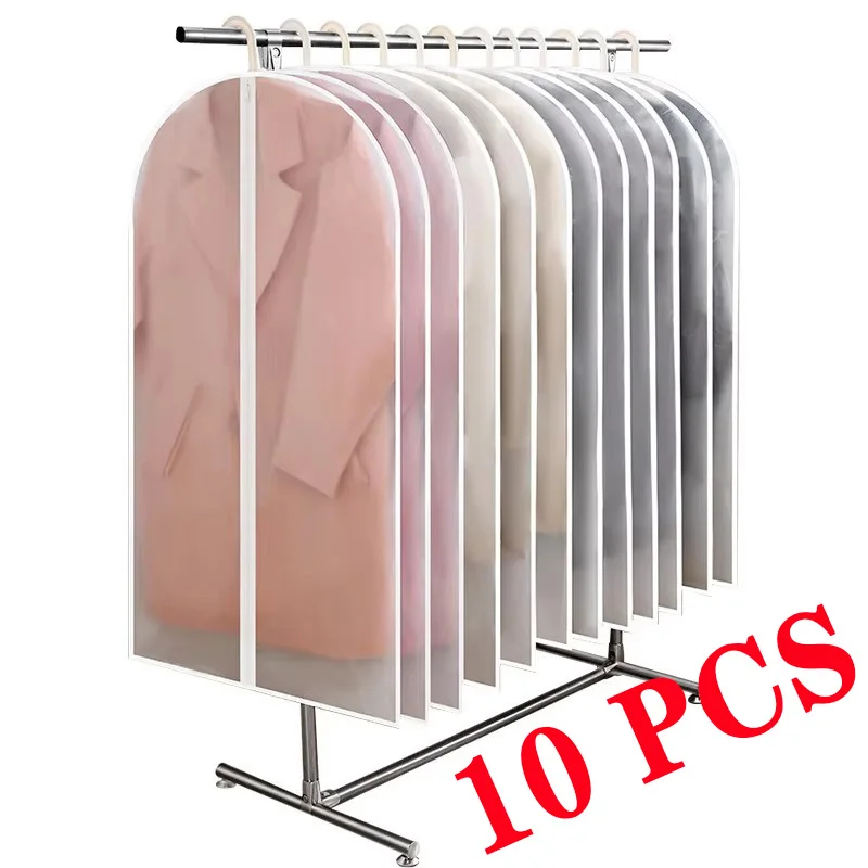 Transparent Clothes Hanging Dust Cover Wedding Dress Cover Suit Coat Storage Bag Garment Organizer Wardrobe Clothing Organizers