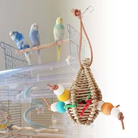 Bird Parrot Chew Toy Bird Chew Hang Toys Interactive Toys Turntable Stand Playing Cage Accessories Pet Supplies 2