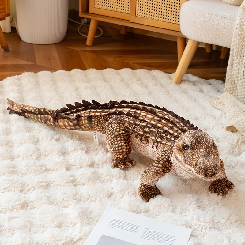 ReaListic Krokodil Plüschtier Flauschiges Stofftier Kissen Puppe Grün Riesiges Alligator Sofa Kissen Geburtstag Überraschungsgeschenk – Detail 16